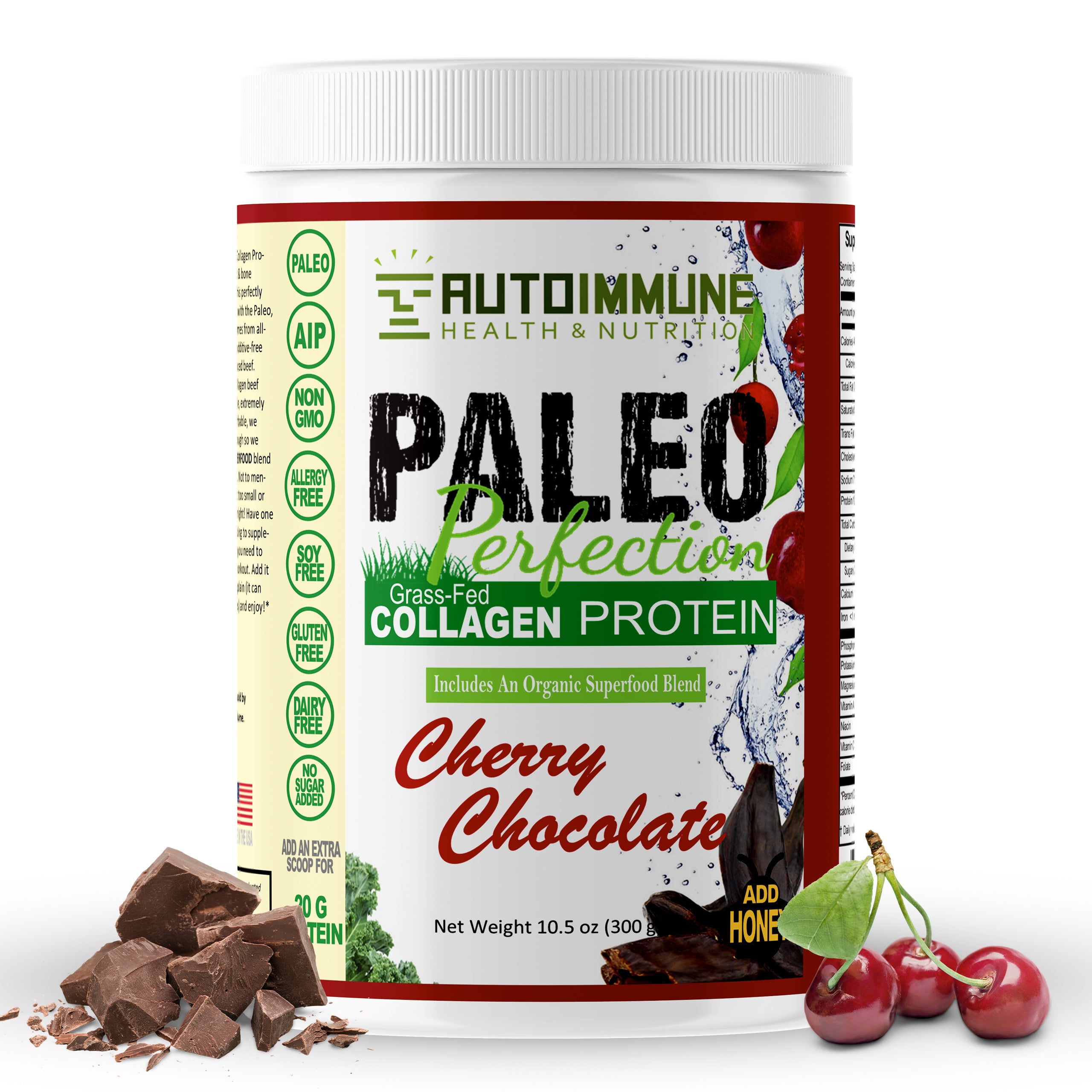 Paleo Perfection Collagen Cherry Chocolate Protein Powder