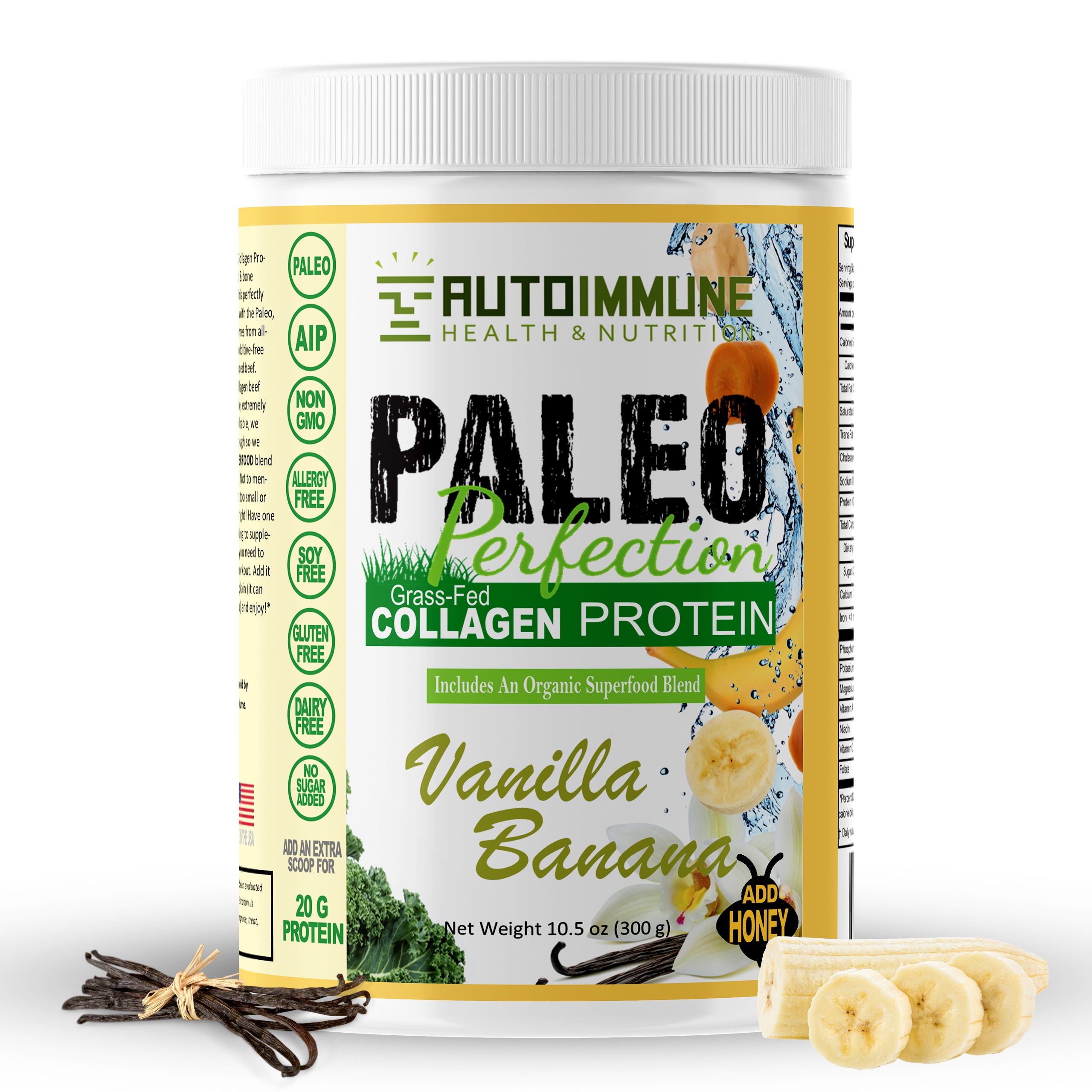 Paleo Perfection Collagen Vanilla Banana Protein Powder