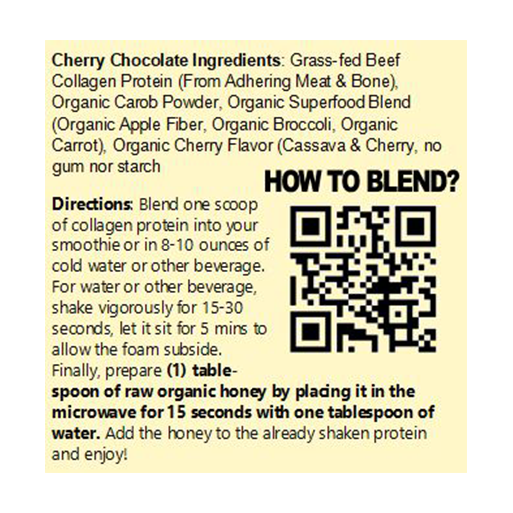 Paleo Perfection Collagen Cherry Chocolate Protein Powder