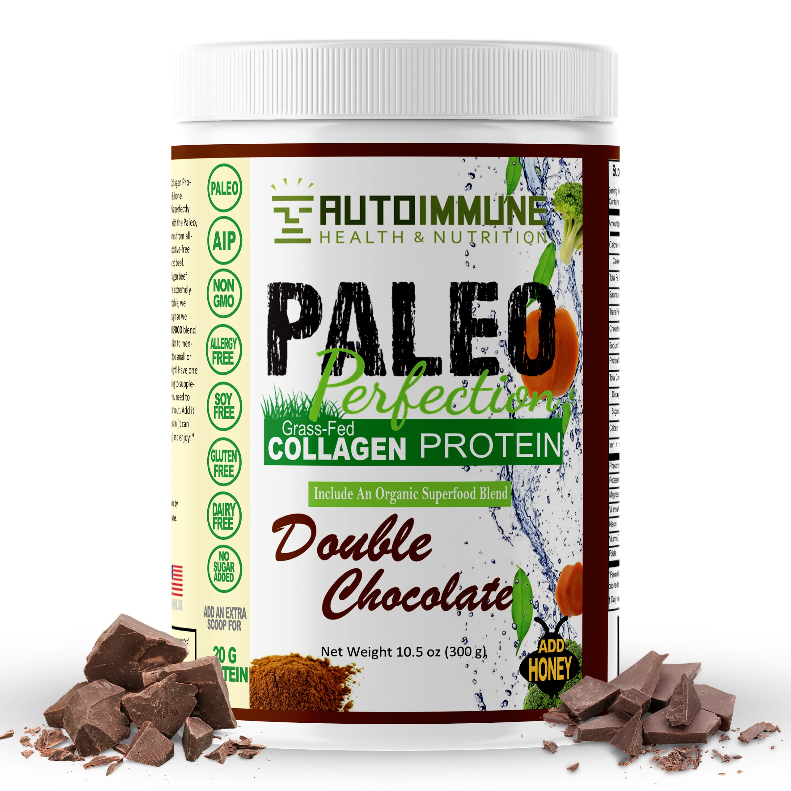 Paleo Perfection Collagen Double Chocolate Protein Powder