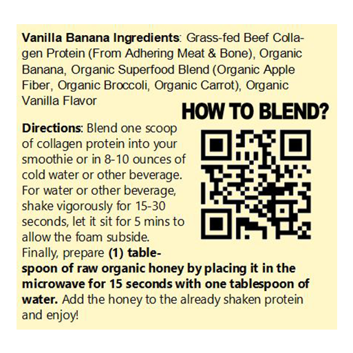 Paleo Perfection Collagen Vanilla Banana Protein Powder