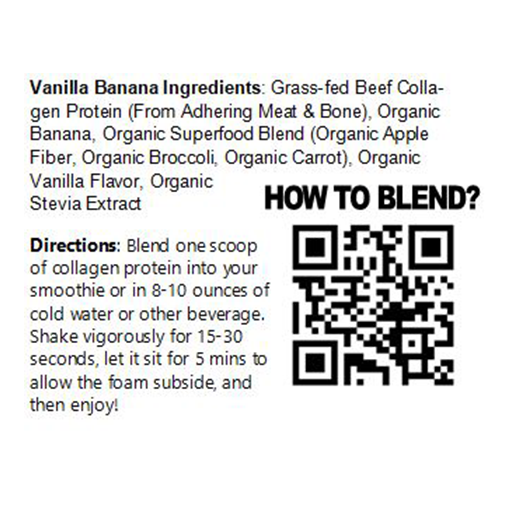 Paleo Perfection Collagen Vanilla Banana Protein Powder